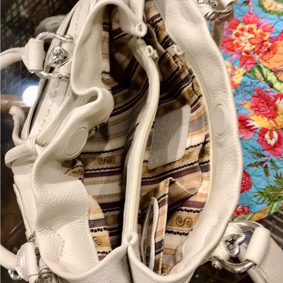 White Leather Brighton LOLITA Sachel - Picture 10 of 11